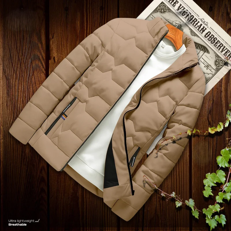 Biscuit Color High-Quality Padding Jacket for Winter 10