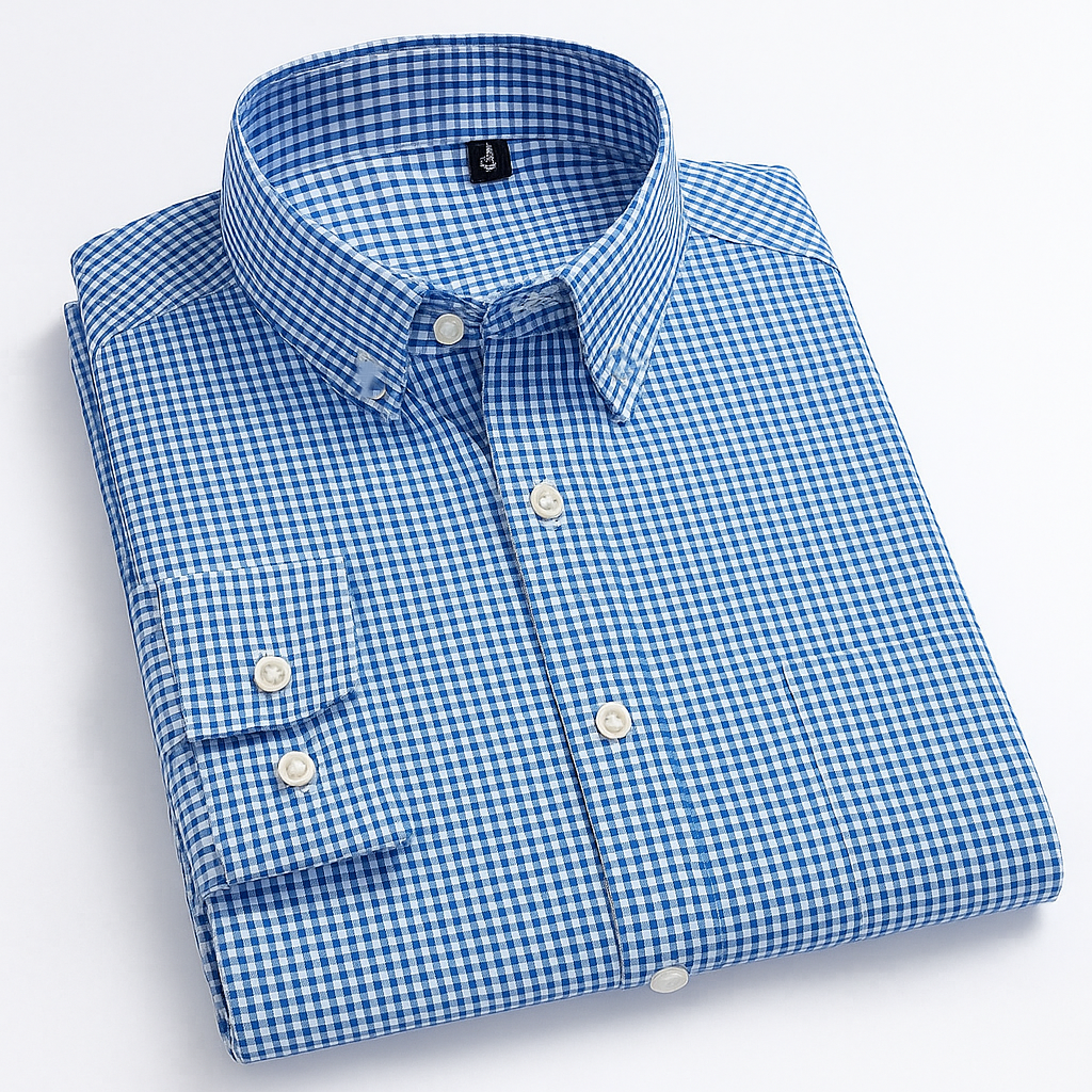 Men's Formal Check Shirts  Fashionable Long Sleeve Smart Looking Fashion Shirt3